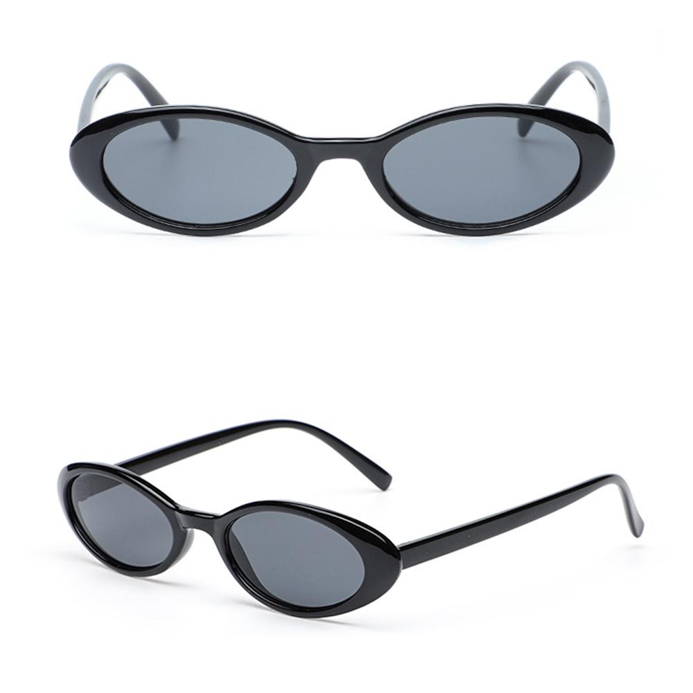 Lunettes de soleil ovales en gel pour femmes, petite monture, chic vintage, lunettes de soleil rétro translucides en forme de goutte d'eau pour tenues de plage