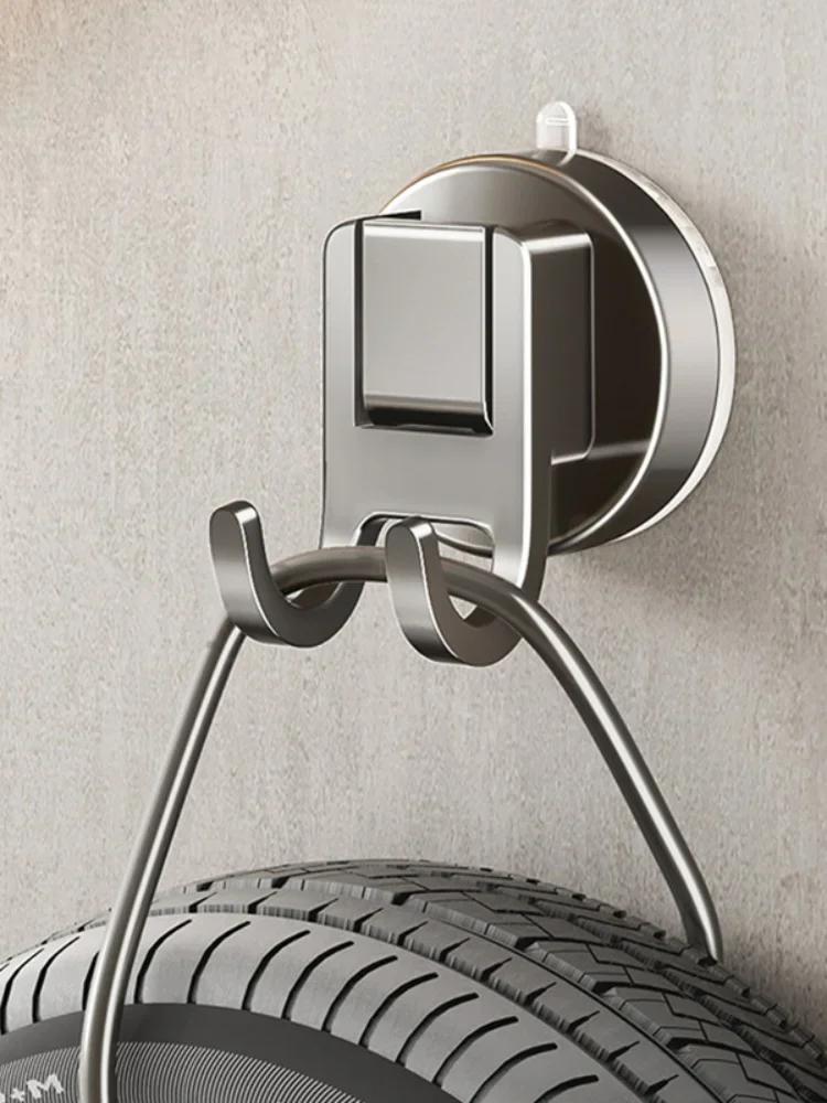 

Suction Cup Bathroom Hooks with Strong Hold, 2-Pack Double Hook for Towels & Robes, No-Drill Adhesive Holder for Shower & Tile United States