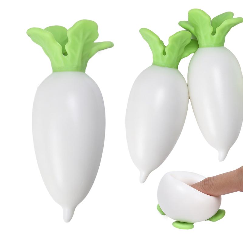 Simulation Vegetable Stress Relief Toy Slow Rebound Chinese Cabbage Carrot White Radish Fidget Squeeze Toy