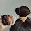 Chic Plush Bun Hairband with Elastic Intestine Design