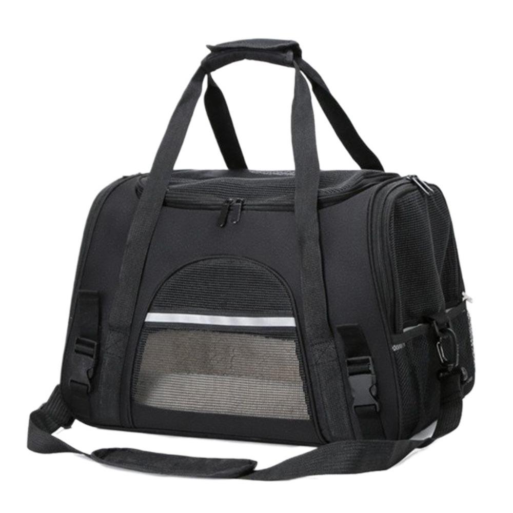 1 Stück Haustier-Transporttasche Faltbar Kleine Hunde Katzen Trageausgehtaschen Haustier-Reisetasche Netz atmungsaktiv Umhängetasche Handtasche Haustierbedarf