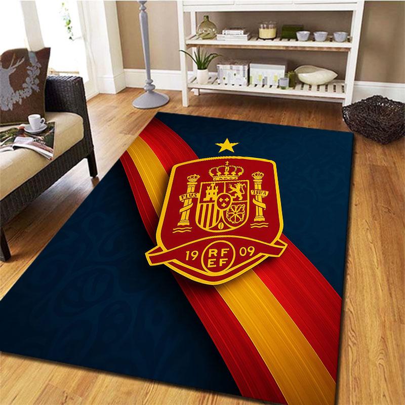 Spain National Football Team Carpet Rug for Living Room Bedroom Home Sofa Decoration,Kids play Non-slip Floor Mat