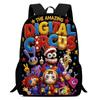 Kids Cartoon Backpack School Children 1-6 Grade Lightweight Ergonomic Oxford Fabric Bag With Printed Design