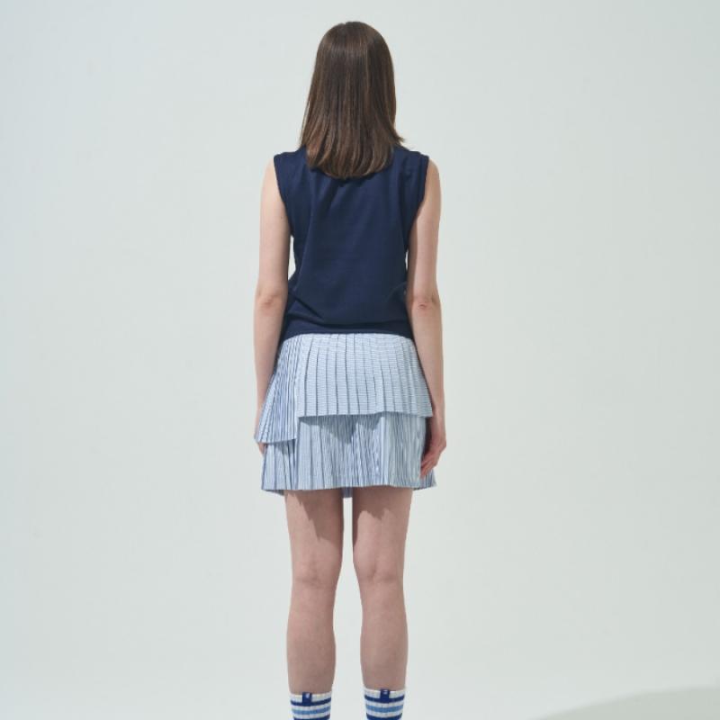 Blu Dot Half Zip Sleeveless T shirT Plus Ny