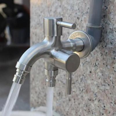 1PC Faucet 304 Stainless Steel Dual Outlet Washing Machine Faucet Multi Functional Water Tap for Laundry Bathroom Accessories
