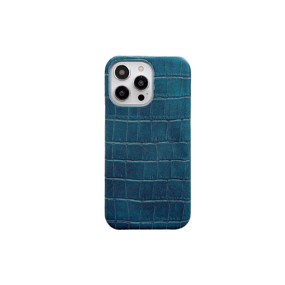 Alligator pattern 16/15/17 Apple phone case 1pro solid color 15promax trendy hand