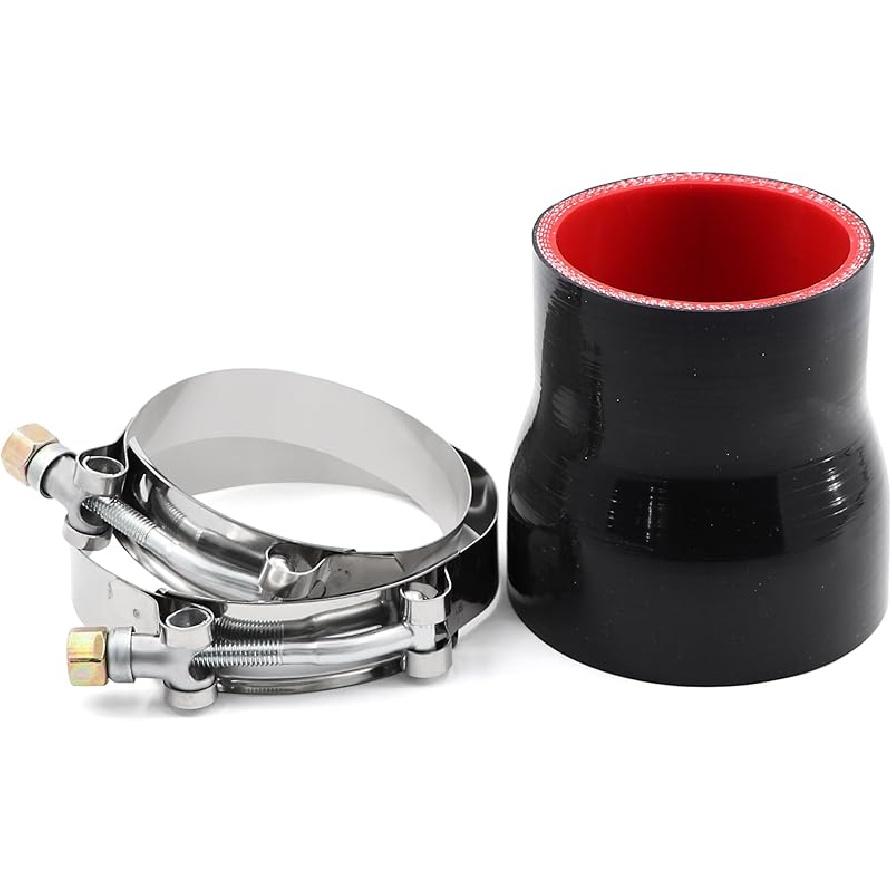 Silicone Straight Reducer Hose Coupler 3 To 4 Inch For Turbocharger/Intercooler/Exhaust Air Intake Duct Pipe Adapter 4-Ply Length 3 Inch With 2PCS