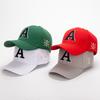 Men's/Women's Letter A Embroidered Baseball Cap, Adjustable Casual Cotton Trucker Hat, Outdoor Sun Visor Hat for Daily Sports