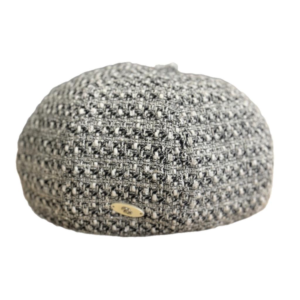 New Style Small Fragrant Black Beret for Women in Autumn Small Face Korean Temperament Octagonal Painter's Beret Hat