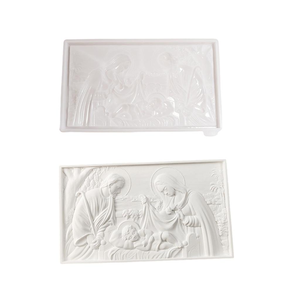 Konstnärlig Silikonform Kreativa Väggdekorer Formar för Att Göra Familjemönster Hartsdekorer för Hem- eller Kontorsdekorationer