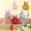 Rabbit Scented Sachets Tassel Pendant Coin Purse - Mid-Autumn Hanfu Embroidered Brocade Pouch