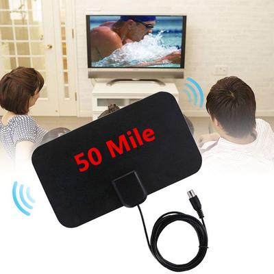 1080P HDTV Antenna with 10ft Long Cable Indoor Amplified 50-Mile Range HD Digital TV Antenna