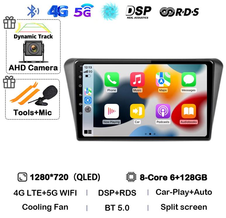 Android 14 Auto Carplay WIFI+4G For Peugeot 408 2014 2015 2016 2017 2018 GPS Car Radio Multimedia Video Player Stereo 360 Camera