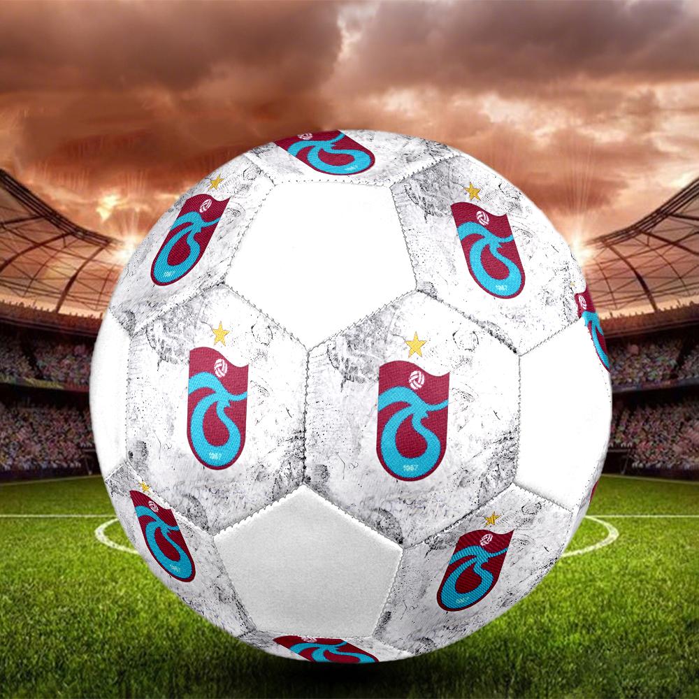 Trabzonspor FC Soccer Ball, Colorful, Suitable for All Ages, Machine-stitched, PVC Material, Competition Grade, Durable and High Bounce