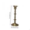 Brass Candlestick Elegant Candle Stick Holder Compact for Mantelpiece