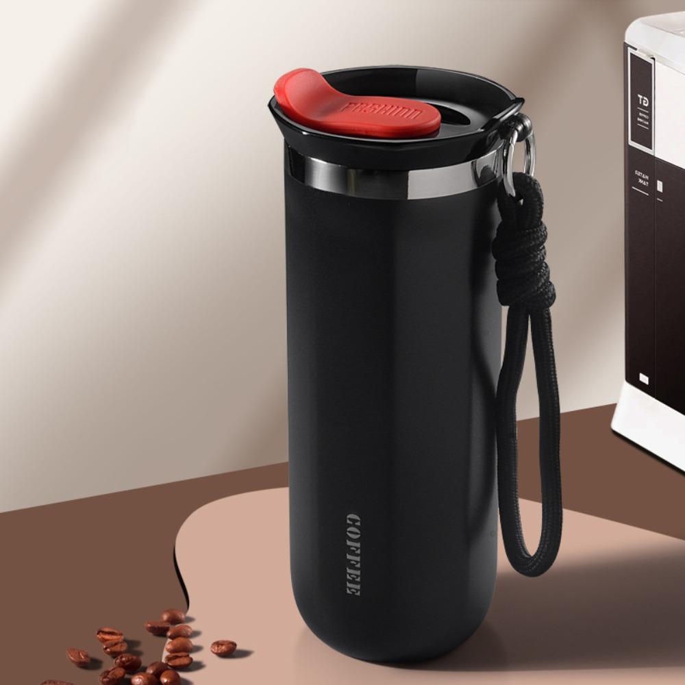Portable Stainless Steel Insulated Cup 350ml 500ml with Lid Coffee Mug Double Wall Leak-Proof Water Bottle Travel