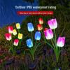 Tulip Solar Garden Stake Light: Outdoor Decorative Lawn Lamp