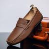 Doudou shoes men's lazy business casual leather shoes soft sole foot cover fashion men's shoes