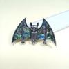 Vintage Silver Shell Bat Brooch Pendant With Animal Design For Women And Men