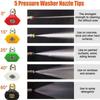 7-teilige Hochdruck-Waschpistole, 4000 psi, M22-Fitting, Power-Spritzpistole mit Verlängerung, Ersatzstab, Lanze, 5 Düsen, Tipps für die Autowäsche zu Hause