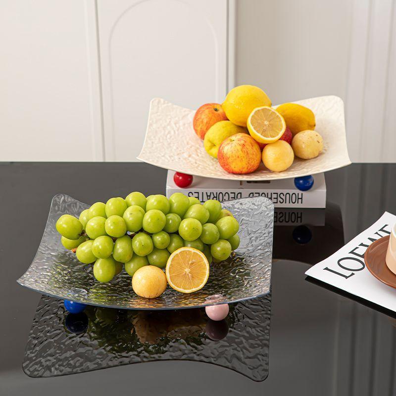 Light Luxury New Fruit Plate Living Room Tea Table High Beauty Dried Tray Home Use And Outdoor Exquisite Snack Display Plate
