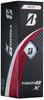 BRIDGESTONE TOUR B X Golf Balls, 2024 Model, 12-Pack, White (B4WXJ)