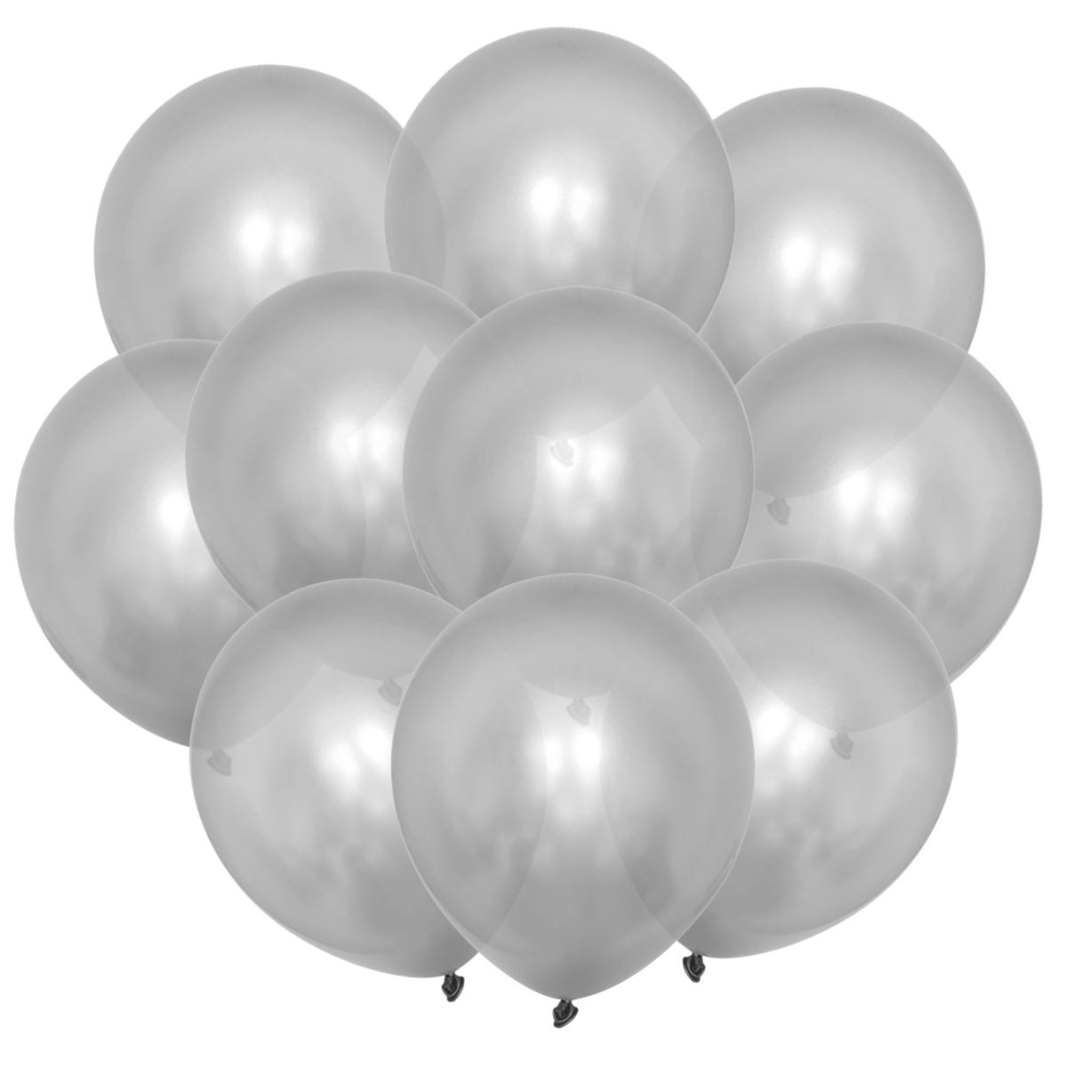 

10 шт. золотисто-серебристые металлические латексные шары-конфетти для детского душа, свадьбы, нового года, дня рождения, вечеринки, украшения матовые