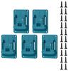 Wall Mounted Drill Holder Set Of 5 For 18V Cordless Tools Heavy Duty ABS Bracket With Secure Storage Space Saving Design