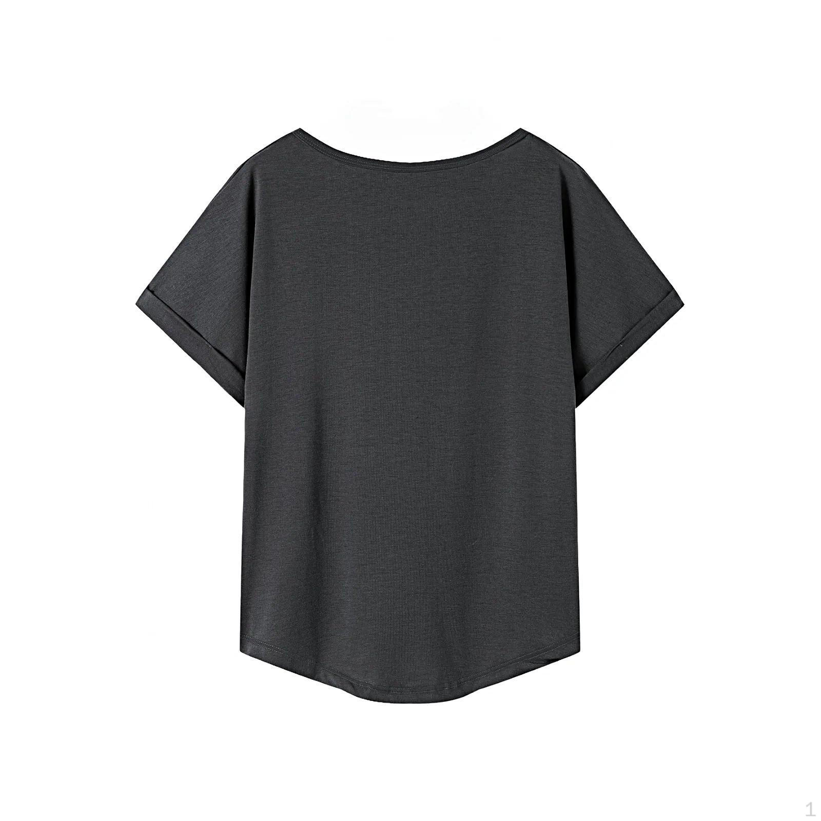 

T Shirt for Women Summer Clothing Outfits Crew Neck Tee Office Daily Wear