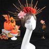 Plastic Skull Headbands For Halloween Parties Gothic Costume Accessory Portable Hair Decors