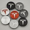 4 pcs/set suitable for Tesla Model 3 Y S X wheel center cap badge, modified wheel hub cap ABS 56mm Tesla original car wheel cent