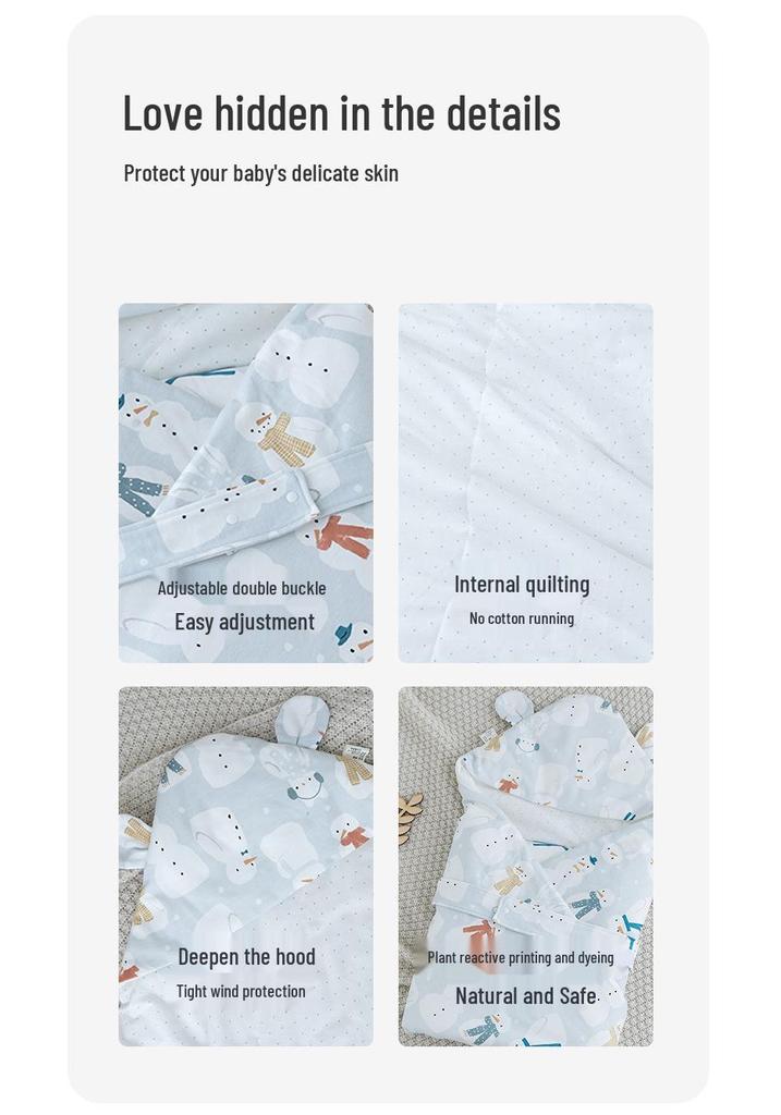 Newborn Mulberry Silk-Cotton Swaddle Blanket