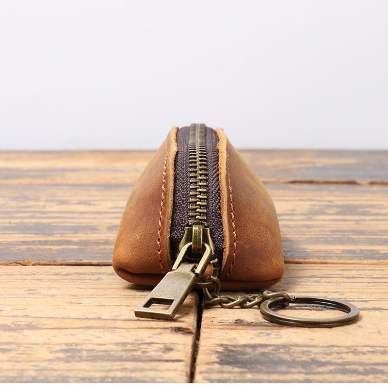 Retro Style Coin Purse Zipper Clutch Wallet and Card Case for Everyday Use Perfect Key Organizer Bag