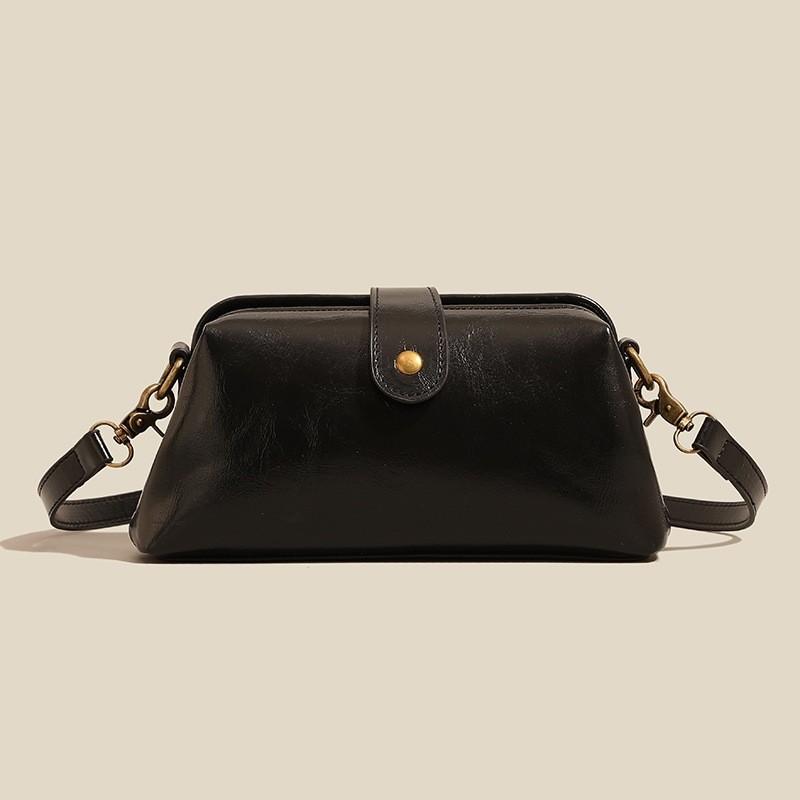 

Crossbody Bag, Ladies Crossbody Bag, Fashionable Single-shoulder Bag, Soft Leather Bag, Clip Bag One Size чёрный