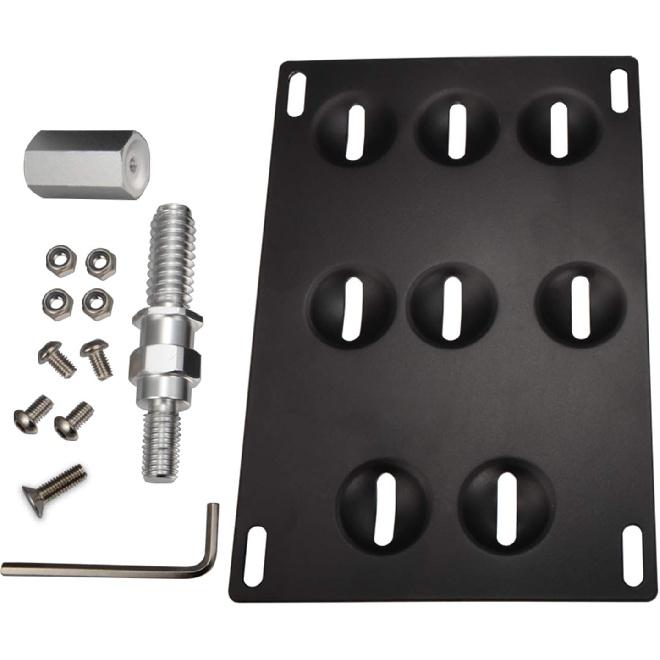 Runmade Front Bumper Tow Hook Adapater License Plate Mounting Bracket Holder Compatible With BMW E39 E46 E90 E91 E92 E93 E70 E71 F10 F30