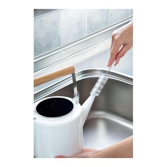 Mameita Kitchen Brush White 3 Types 3 Pieces Set of 2 Large: Width 2.5cm X Depth 2.5cm X Height 18cm Medium: Width 1.5cm X Depth 1.5cm X Height
