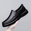 Men Genuine Leather Business Slip On Shoes Office Walking Commuting Travel Smart Casual Comfortable Footwear Sizes 38-46