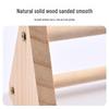 Parrot Grinding Claws Training Perch: Triangle Prickly Ash Wood Interactive Stand