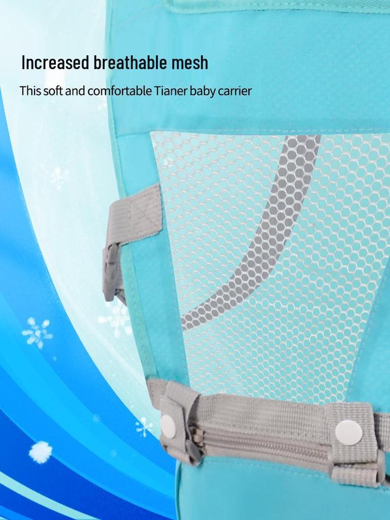 Breathable Summer Baby Carrier Waist Stool Mesh Sling for Infants and Toddlers