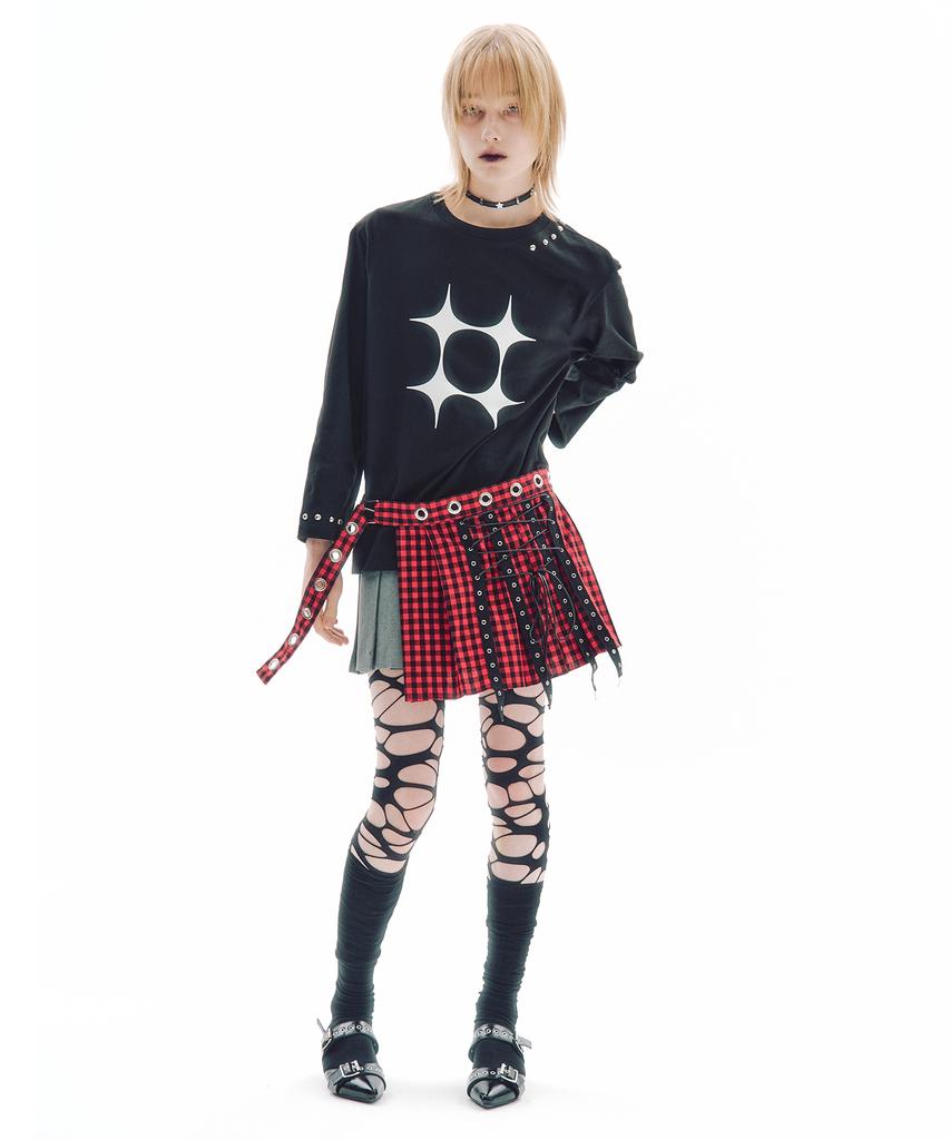 Trip Shop Trip Belt Check Skirt