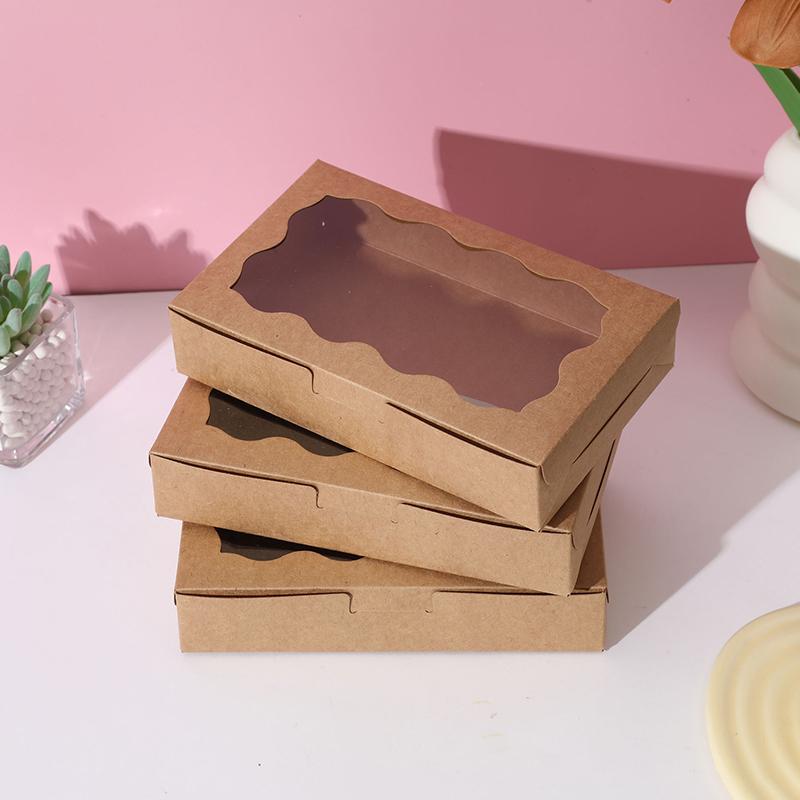 10Pcs/Pack Cardboard Wrap Box Packaging DIY Food Paper Mother's Day Birthday Party Gift Boxes Candy Packaging Boxes