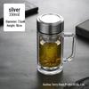 Double-Layer Borosilicate Glass Tea Infuser Mug