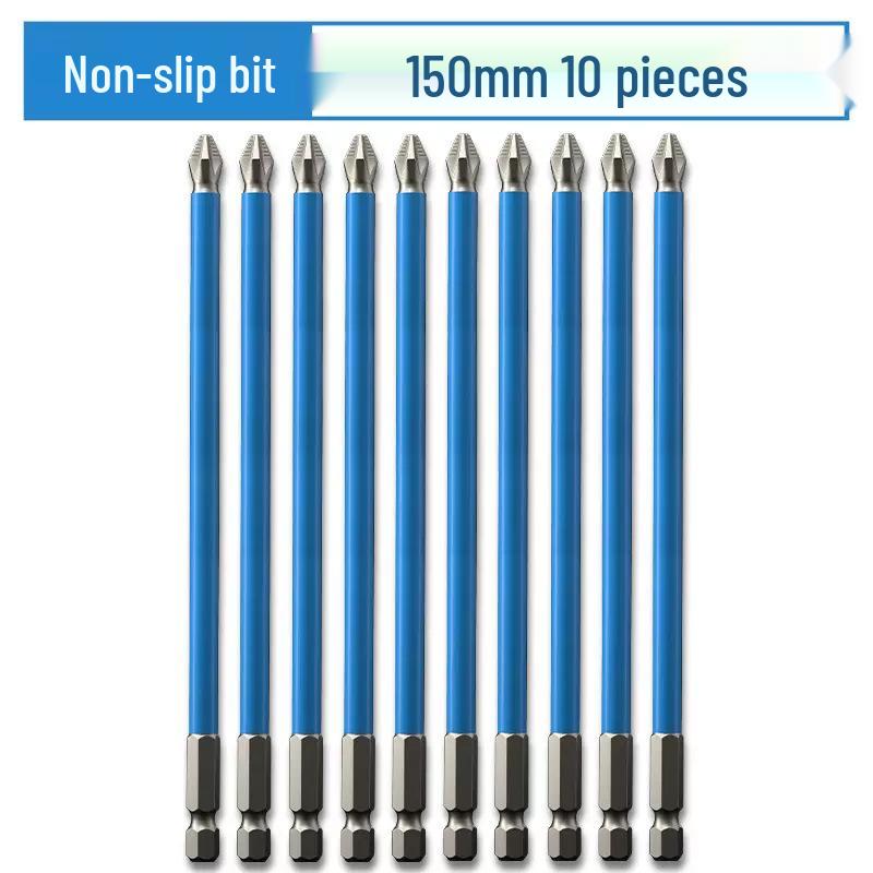 Rutschfestes Magnetisches Bit-Set für Kreuzschlitz- & Torx-Akkuschrauber - Extra Lang & Hohe Härte