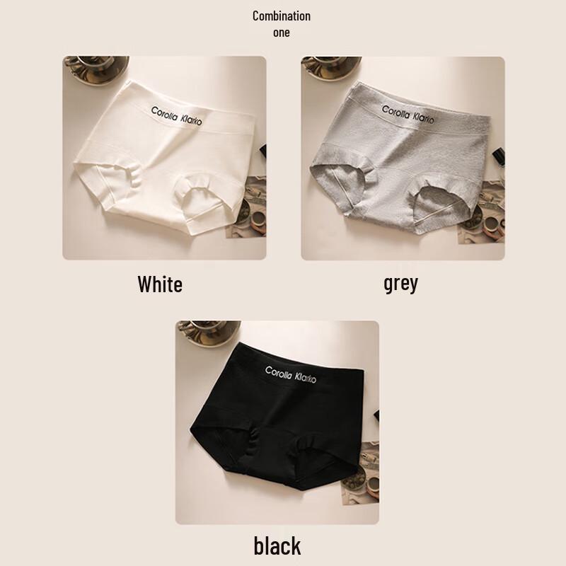 FitonTon Women's Pure Cotton Antibacterial Boxer Briefs