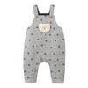 MIKI HOUSE HOT BISCUITS Overalls Gift Set for Boys and Girls, Baby Clothes, Baby Gift, Gray, 80cm, Box Included, 74-9911-689