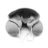 Hooded Hoodie U Shape With Hat Travel Neck Pillow Cushion Microbead Home Car UK