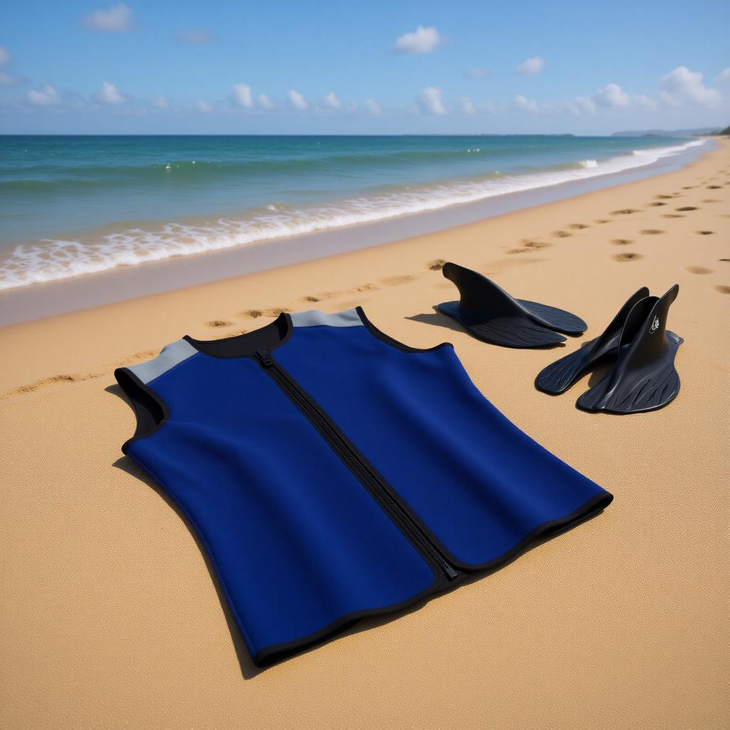3mm Neoprene Thermal Vest, Unisex Sleeveless Wetsuit Top for Swimming Snorkeling Surfing Diving