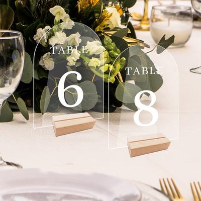 For Wedding Party Decor Table Number Sign Table Number Plate Card Display Stand Menu Display Frame