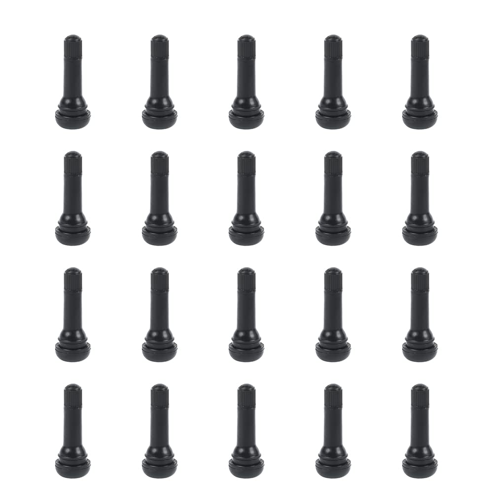 P.CREST Air Valve Tire Snap-in Valve Valve Core with Cap TR414 (20 pieces) чёрный