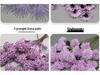 10-Piece Purple Floral Artificial Flower Set for Wedding and Aisle Decor